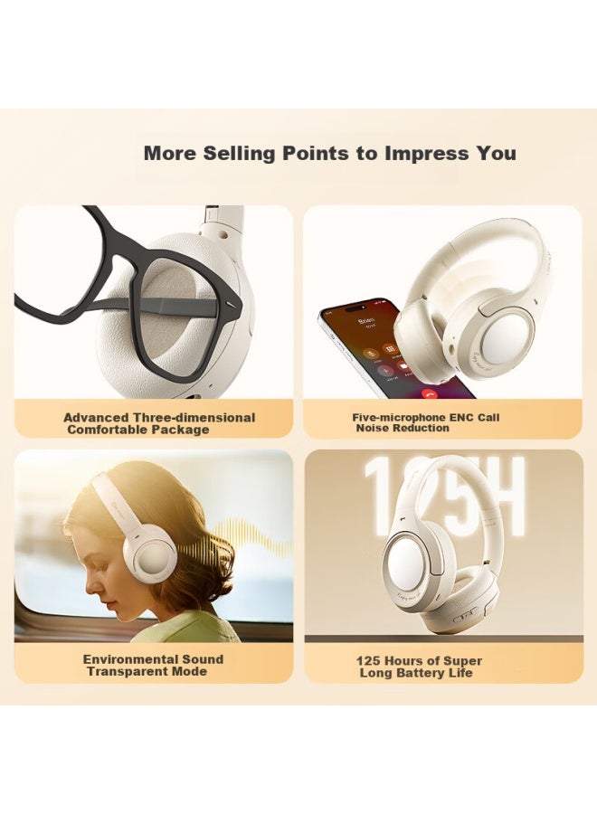 Ikf King Pro 2.0 Active Noise Cancelling Over-ear Bluetooth Headphones Wireless Hifi Gold Standard Sound Quality Wired Fps Gaming Low Latency Headset New Model - Athens Black - Image 2