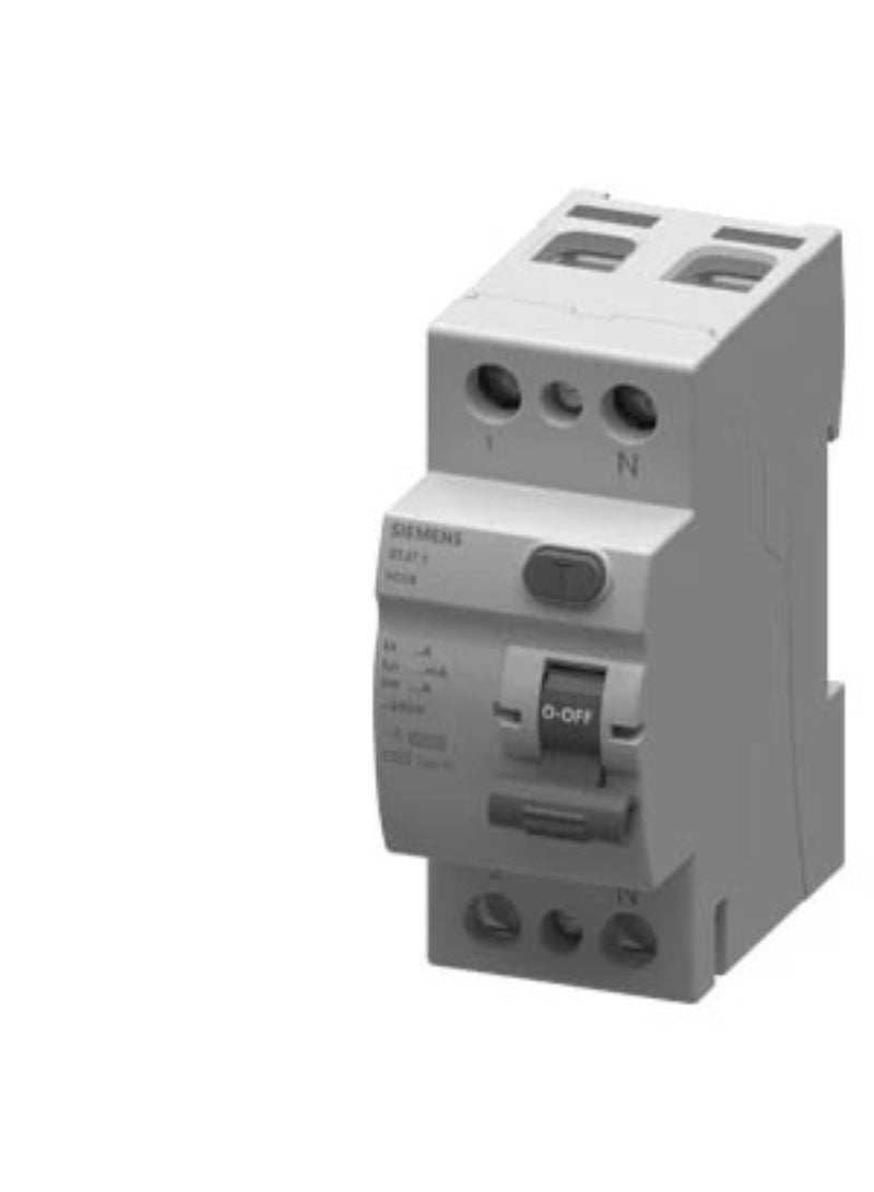 Siemens 5TJ Residual Current Circuit Breaker (RCCB), 2-Pole, 25A, 100mA, Type AC - (Model-5TJ7412-0)