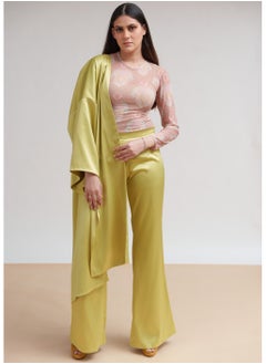 Bardees Satin Pants - Yellow  - Image 2