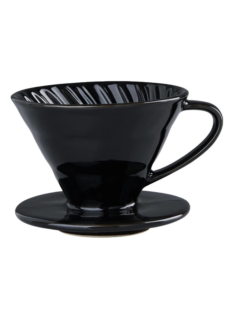 INVEIN Ceramic Dripper 01 | V60 Ceramic Coffee Dripper with a Wavy Design Suitable for Brewing 1-2 Cups of Coffee - Image 1