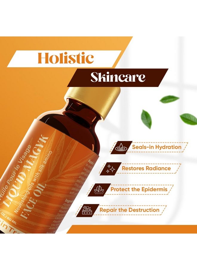 ButterSkinTropika Liquid Magyk Face Oil Hydrating Facial Oil Serum With Silk Amino Fats Antioxidants Carotenoids Lycopene And Vitamins E C & A  - Image 4