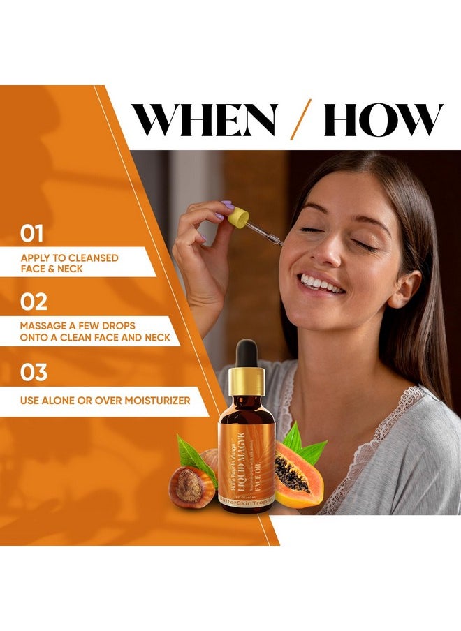 ButterSkinTropika Liquid Magyk Face Oil Hydrating Facial Oil Serum With Silk Amino Fats Antioxidants Carotenoids Lycopene And Vitamins E C & A  - Image 5