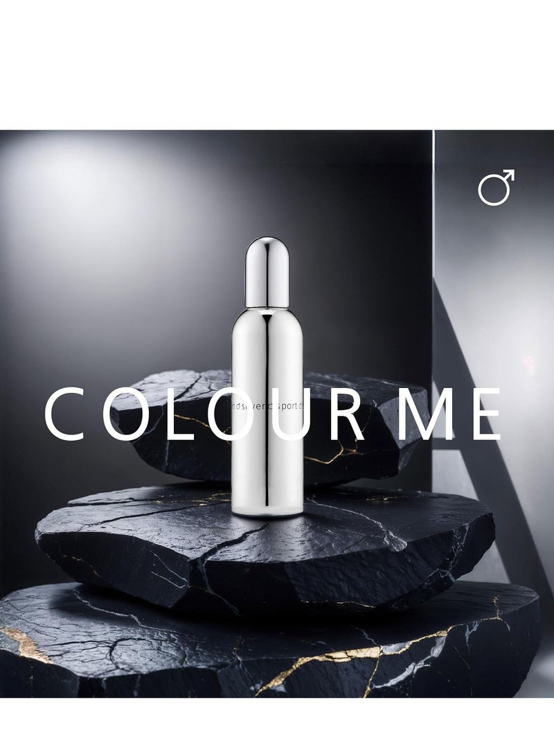 Colour Me Silver Sport Fragrance For Men, 90 ml Eau De Parfum - Image 3