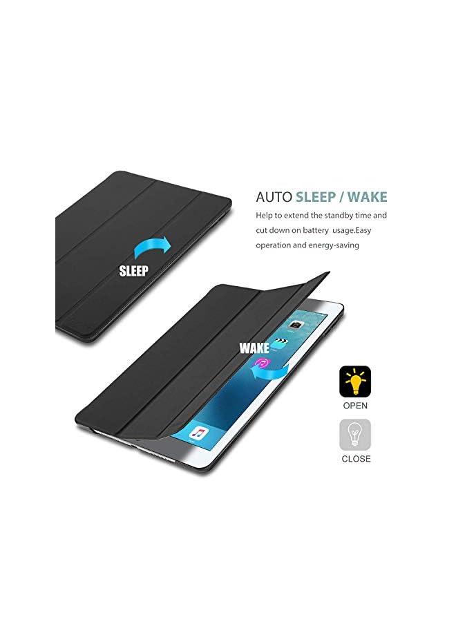 Procases Ipad Pro 9.7 Case 2016 (Old Model), Ultra Slim Lightweight Stand Smart Case Shell With Translucent Frosted Back Cover For Apple Ipad Pro 9.7 Inch (A1673 A1674 A1675) -Black - Image 5