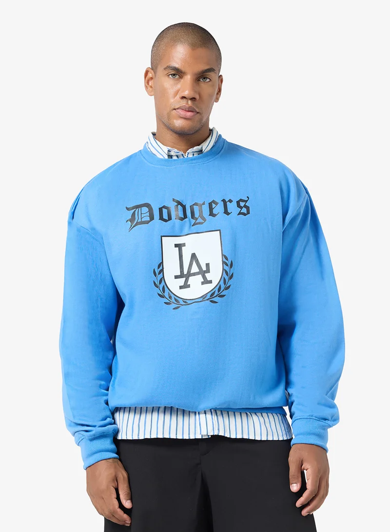 Seventy Five Graphic Crew Neck Pullover Sweatshirt
