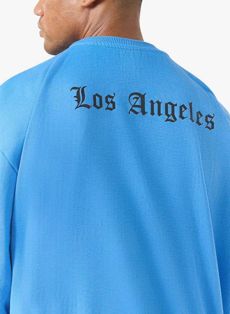 Seventy Five  Graphic Crew Neck Pullover Sweatshirt for Men | Best Price UAE