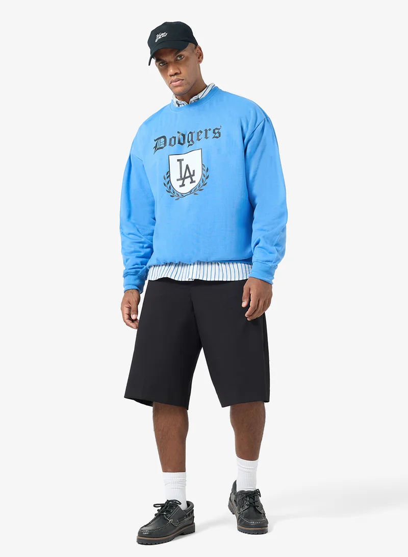 Seventy Five Graphic Crew Neck Pullover Sweatshirt