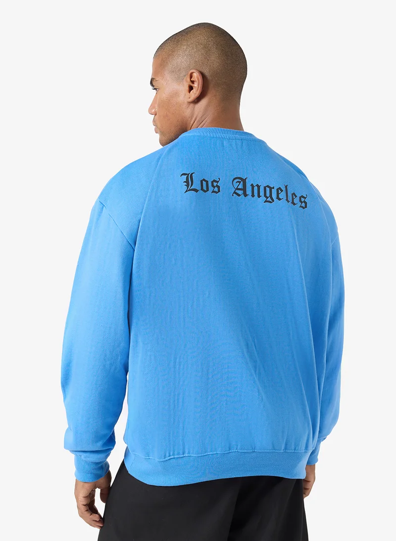 Seventy Five  Graphic Crew Neck Pullover Sweatshirt for Men | Best Price UAE