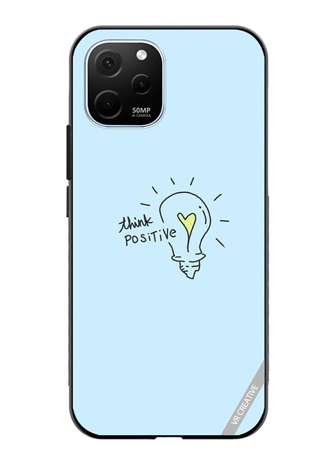 VR CREATIVE Protective Case Cover For Huawei Enjoy 50z Think Positive Design Multicolour - Image 1