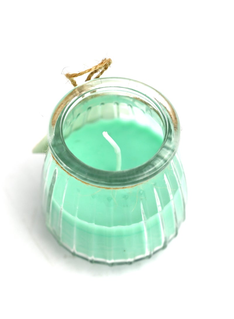 Mint Scented Candle For Refreshing Aroma, Sea Green Candles Scented, Gift For Women Birthday Unique, Gift For Her For Special Occasions, Womens Day Gift  - Image 2