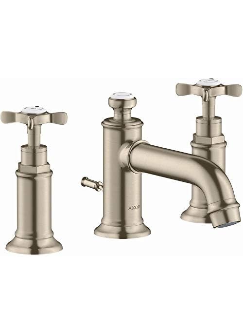 AXOR AXOR Montreux Classic Timeless Hand Polished 2Handle 3 5inch Tall Bathroom Sink Faucet in Brushed Nickel 16536821  - Image 1