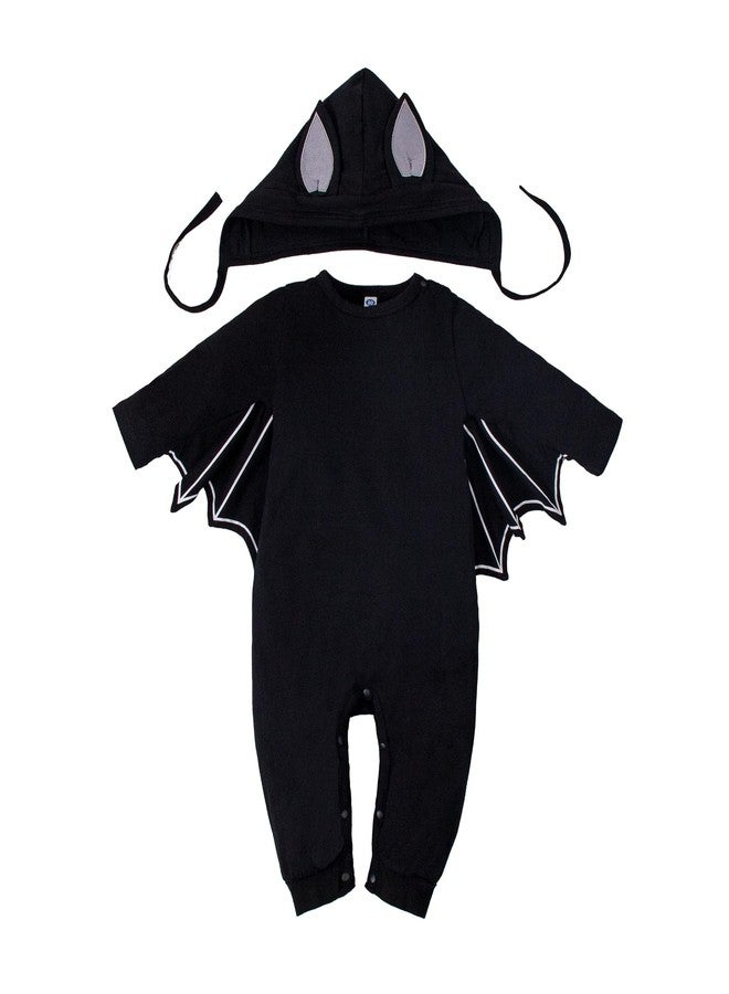 Magic Park 3M-3T Infant Long Sleeve Romper Baby Bodysuit Holiday Outfits Toddler Jumpsuit Winter Boy Girl Tops Pants Set (Black-1, 6-9 Months) - Image 1