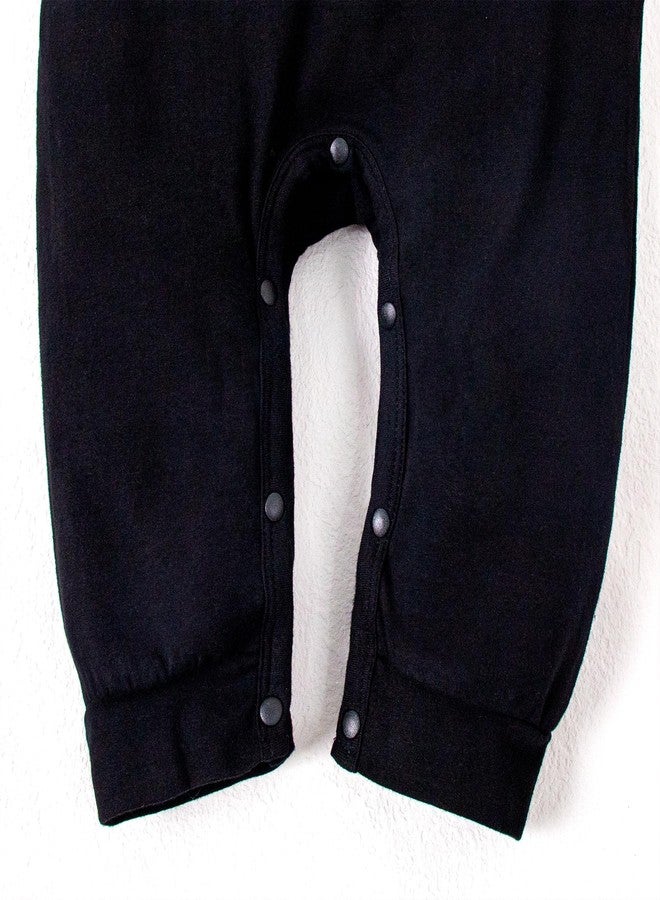 Magic Park 3M-3T Infant Long Sleeve Romper Baby Bodysuit Holiday Outfits Toddler Jumpsuit Winter Boy Girl Tops Pants Set (Black-1, 6-9 Months) - Image 5