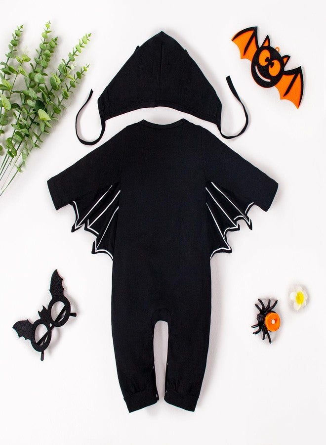 Magic Park 3M-3T Infant Long Sleeve Romper Baby Bodysuit Holiday Outfits Toddler Jumpsuit Winter Boy Girl Tops Pants Set (Black-1, 6-9 Months) - Image 2