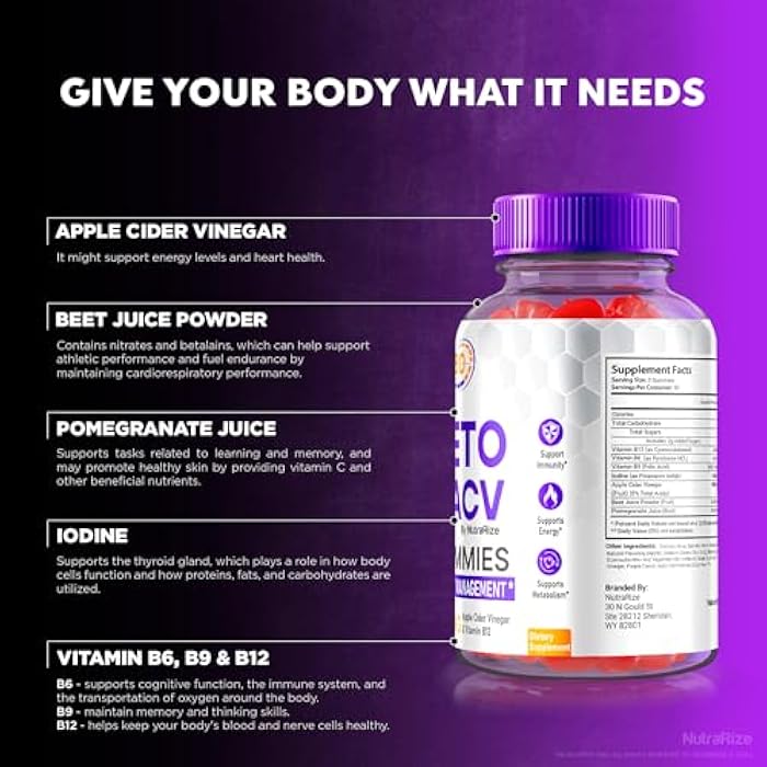 NutraRize Turbo Ripped, Turbo Ripped Keto ACV Gummies, Official Weight Loss Gummies, Apple Cider Vinegar 1000MG, All Natural ACV Gummy, Premium Keto + ACV Formula, TurboRipped Gomitas Reviews (60 Gummies) - Image 5