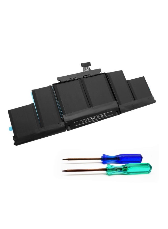 بطارية CABZR A1417 متوافقة مع جهاز Mac Pro 15 بوصة Retina A1398 (منتصف 2012 أوائل 2013) ME664LL/A ME665LL/A MC976LL/A MC975LL/A [ليثيوم بوليمر 11.4 فولت 8680 مللي أمبير] - Image 1