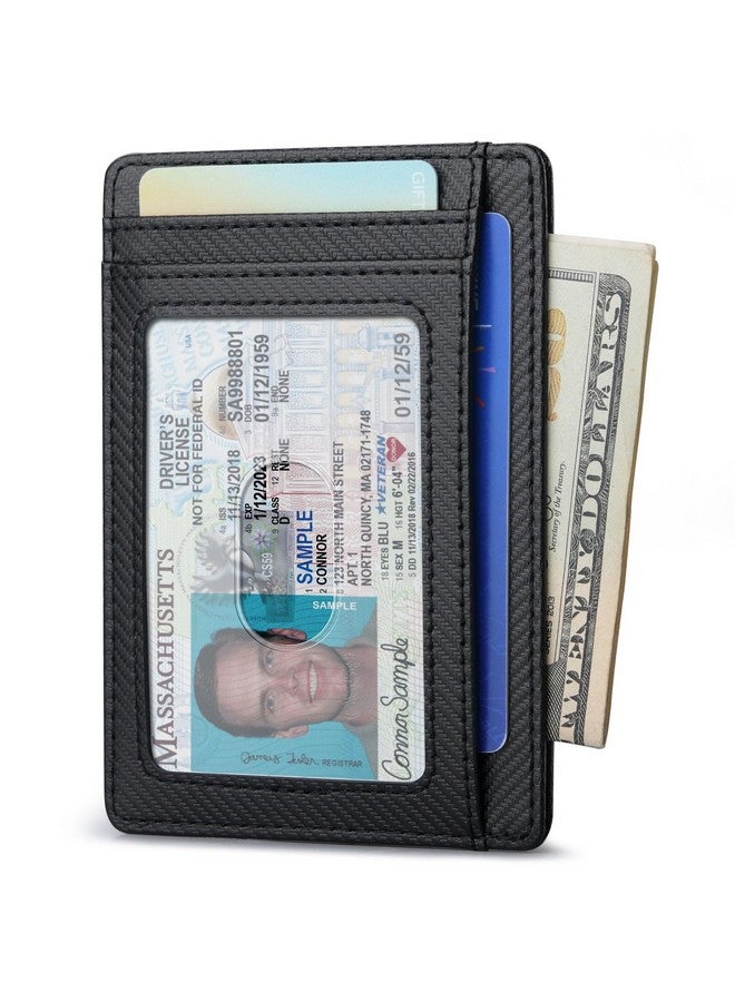 بوفواي محافظ جلدية رفيعة وبسيطة من Buffway مزودة بجيوب أمامية ومانعة لتقنية RFID للرجال والنساء - Image 2