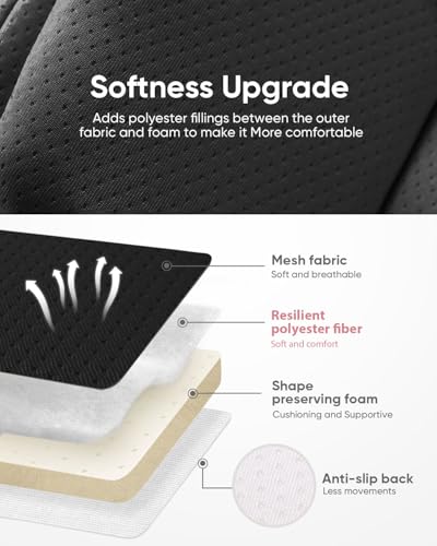 TinlyFinly Infant Insert Compatible with Doona, Graco, Britax, Chicco, Evenflo Car Seat, Adjustable Baby Head Body Support Cushion for Newborn to Toddler, Fits Infant Car Seat and Stroller (Black) - Image 4