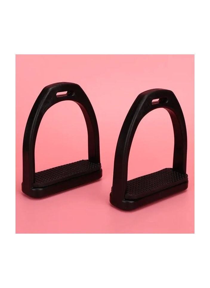 Generic - 1-Pair Horse Stirrup,High Strength Plastics Stirrups,Safety Horse Riding Stirrup,Non-Slip Equestrian Stirrups For Saddle,Size S - Image 1