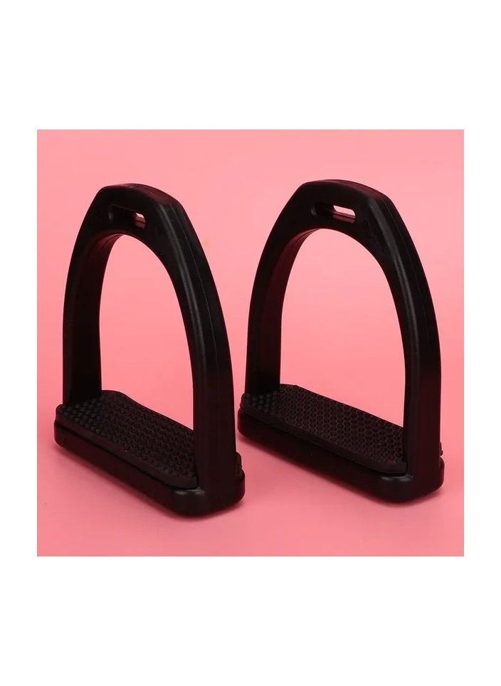 Generic - 1-Pair Horse Stirrup,High Strength Plastics Stirrups,Safety Horse Riding Stirrup,Non-Slip Equestrian Stirrups For Saddle,Size S - Image 1