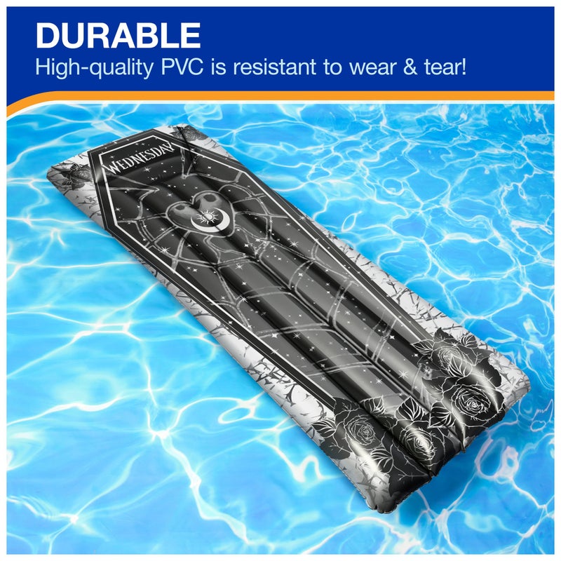 SwimWays Wednesday Suntanner Pool Float, Inflatable Pool Floats & Kids Pool Toys, Swimming Pool Accessories & Beach Essentials for Teens Aged 14 & Up - Image 4