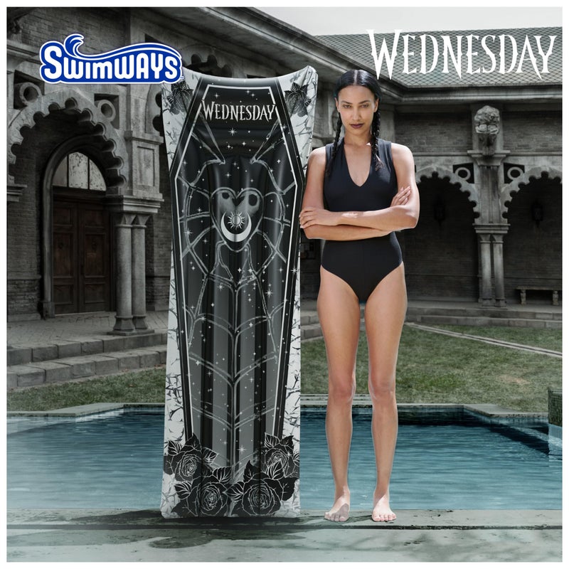 SwimWays Wednesday Suntanner Pool Float, Inflatable Pool Floats & Kids Pool Toys, Swimming Pool Accessories & Beach Essentials for Teens Aged 14 & Up - Image 2