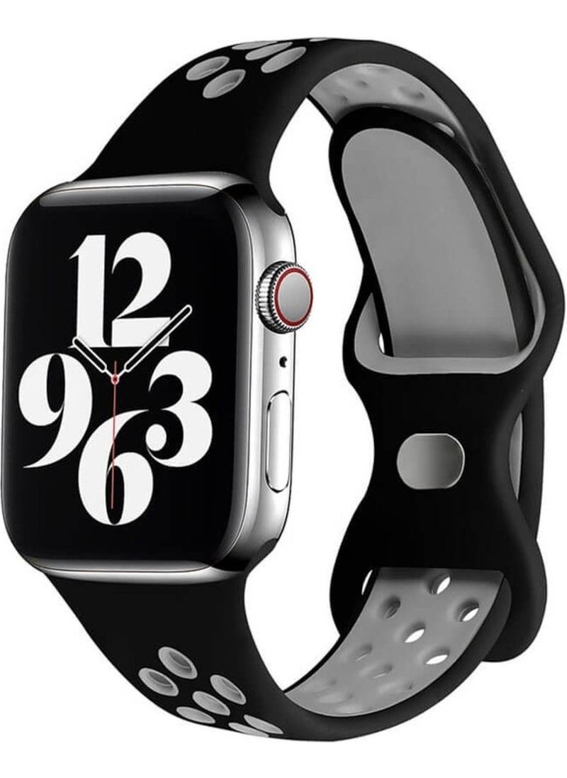 Koodmax - Apple Watch Perforated Nike Sport Band Series 9 Ultra 2 Compatible M-L 38 40 41MM - Image 1