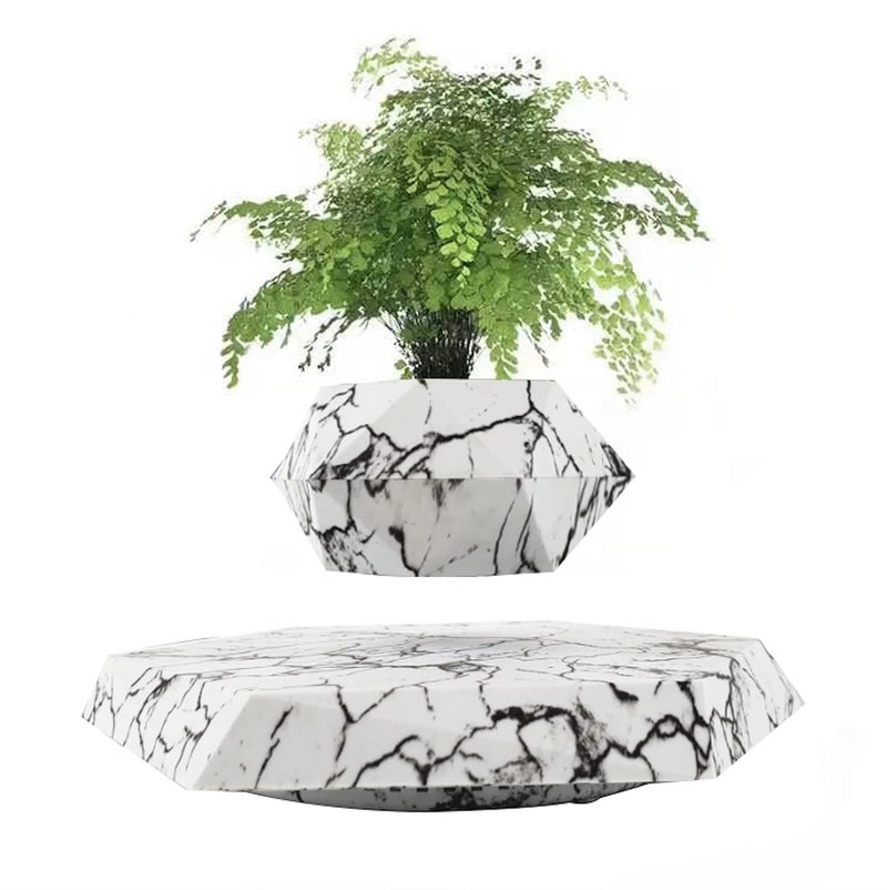 KIYOMING Floating Plant Pot Planter Suspension Air Bonsai Pot Flower Pot Levitating Plant Pot for Home Office - Image 1