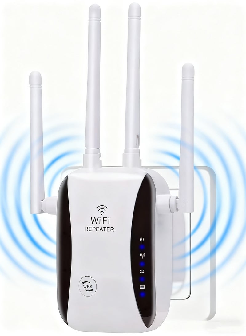 Arabest WiFi Range Extender, Home WiFi Signal Booster Up to 4000sq.ft and 32 Devices, Remote Amplifier with Ethernet Port and Access Point - Image 1