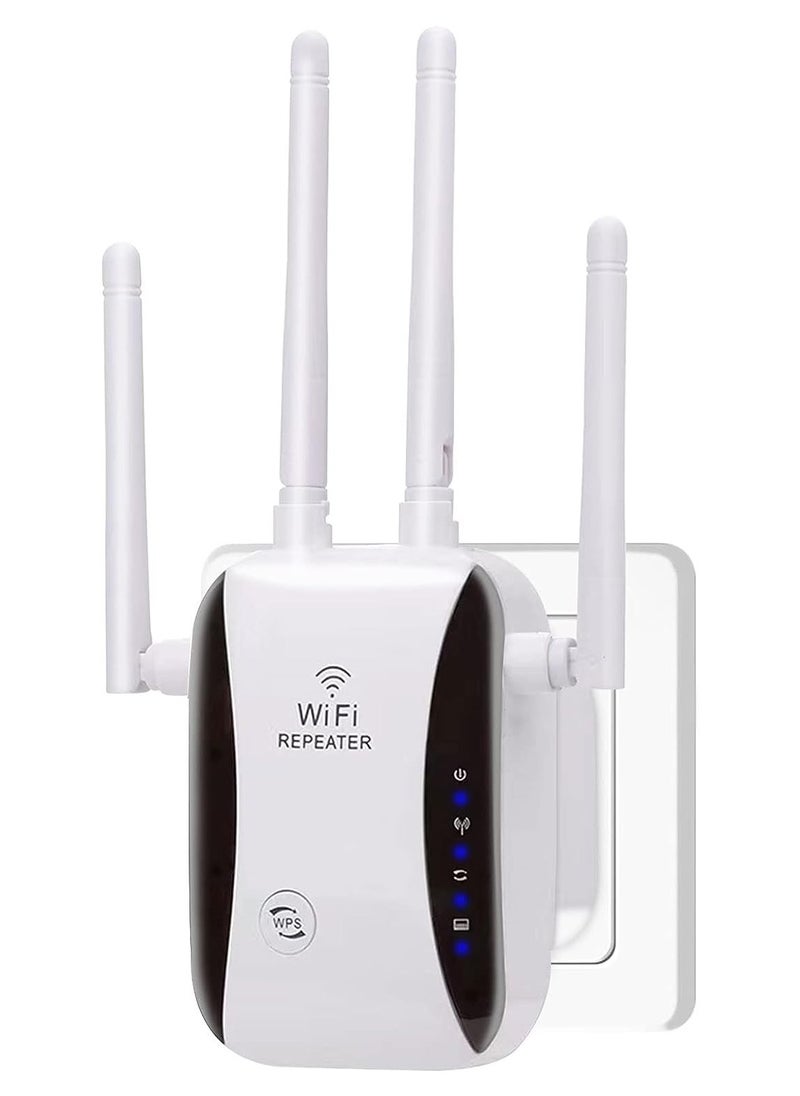 عربست - موسع نطاق WiFi ، معزز إشارة WiFi منزلي يصل إلى 4000 قدم مربع و 32 جهازا ، مضخم صوت عن بعد مع منفذ إيثرنت ونقطة وصول - Image 1