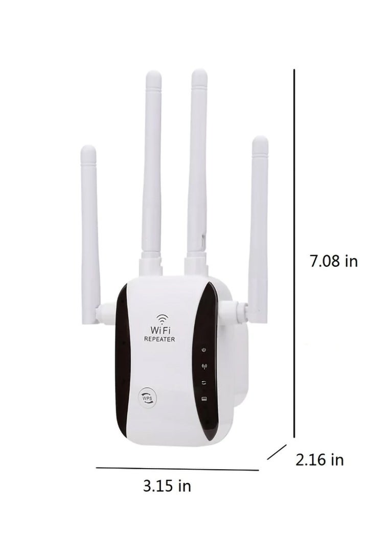 عربست - موسع نطاق WiFi ، معزز إشارة WiFi منزلي يصل إلى 4000 قدم مربع و 32 جهازا ، مضخم صوت عن بعد مع منفذ إيثرنت ونقطة وصول - Image 1