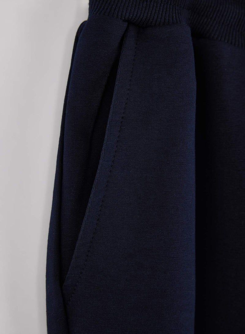 trendyol Navy Blue Plus Size Regular/Normal Fit Jogger Basic Cotton Sweatpants Tmnaw24Aj00003 - Image 3
