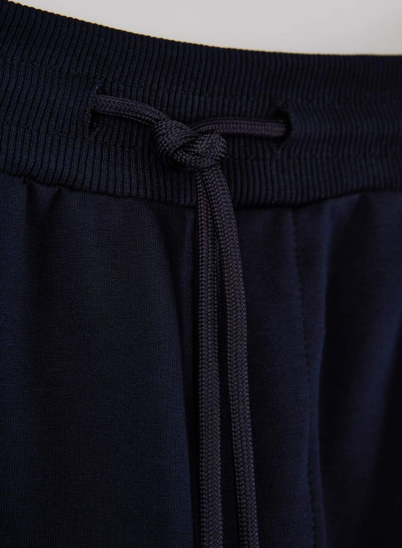 trendyol Navy Blue Plus Size Regular/Normal Fit Jogger Basic Cotton Sweatpants Tmnaw24Aj00003 - Image 4