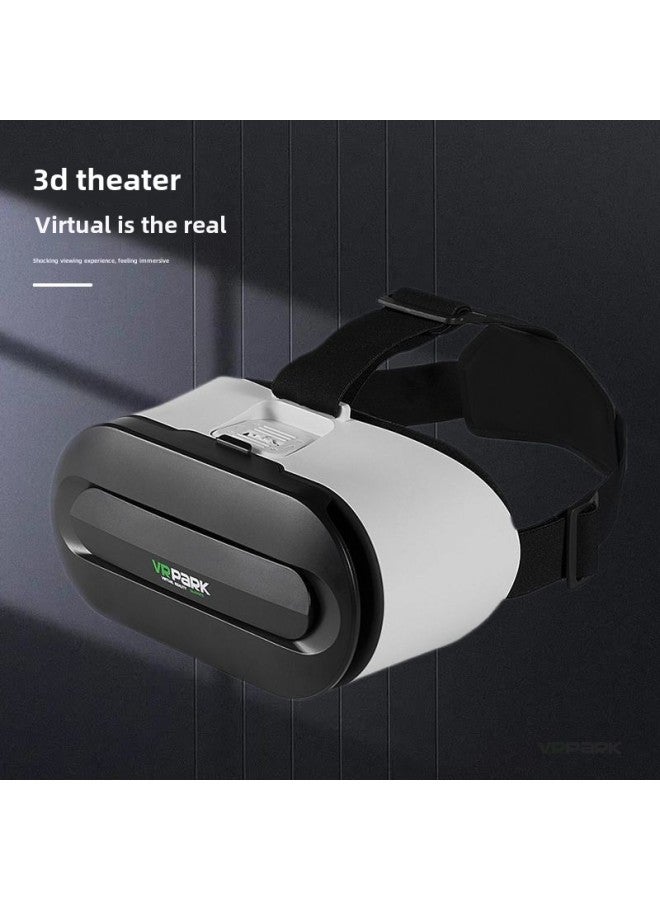 VRPARK Glasses All-in-One Smart VR Box Headwear 3D Panoramic Game VR Glasses-Color:V8 Ivory White  - Image 2