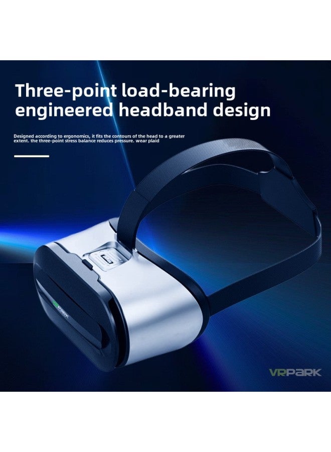 VRPARK Glasses All-in-One Smart VR Box Headwear 3D Panoramic Game VR Glasses-Color:V8 Ivory White  - Image 5
