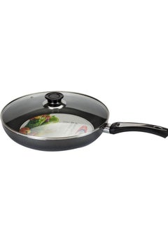 KAWASHI Aluminium Non-stick Opera Frypan With Glass Lid Black 22CM  - Image 2