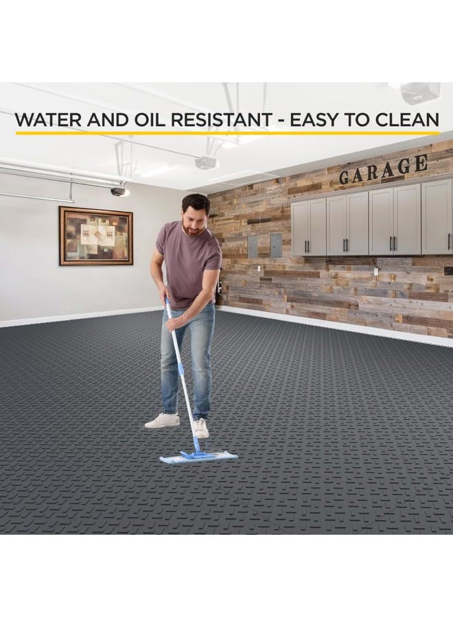 boldworks Garage Floor Tiles Interlocking Garage Flooring Tiles Pack of 48 Antislip Oil and Stain Resistant for Garages Shop Floors Basements 40000 LBS Load Capacity 12x12 Inch Black Color - Image 5
