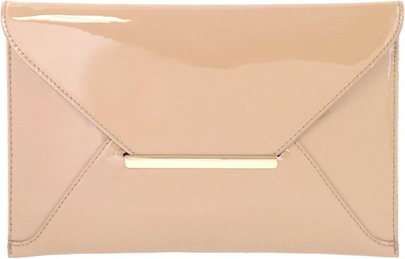 JNB Faux Patent Leather Envelope Candy Clutch Bag | Faux Patent Leather, Candy - Image 1
