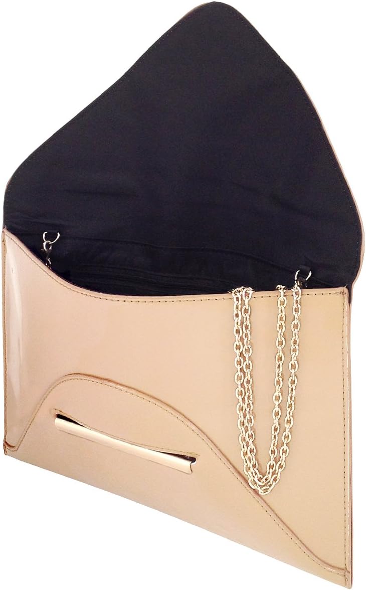 JNB Faux Patent Leather Envelope Candy Clutch Bag | Faux Patent Leather, Candy - Image 4