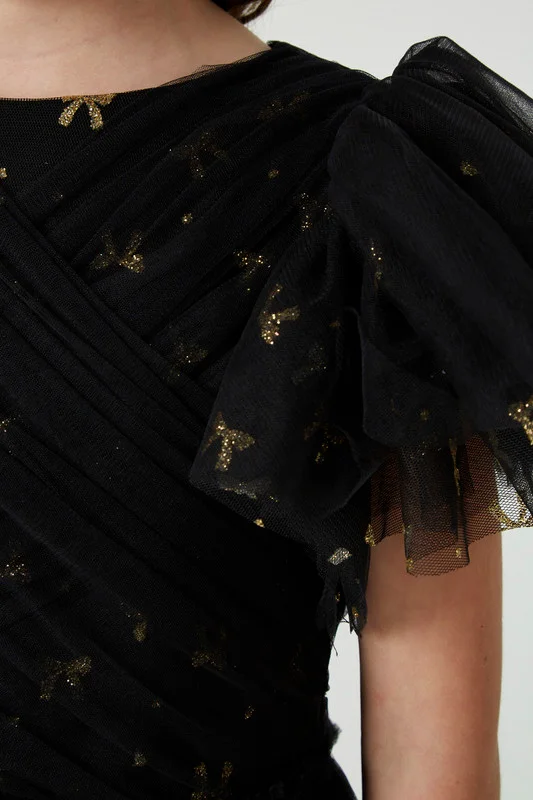 Amri Wrap Over Tulle Frock
