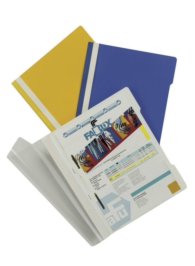 Durable مجموعة 10 قطع من المجلدات الشفافة باللون الأصفر - Image 3