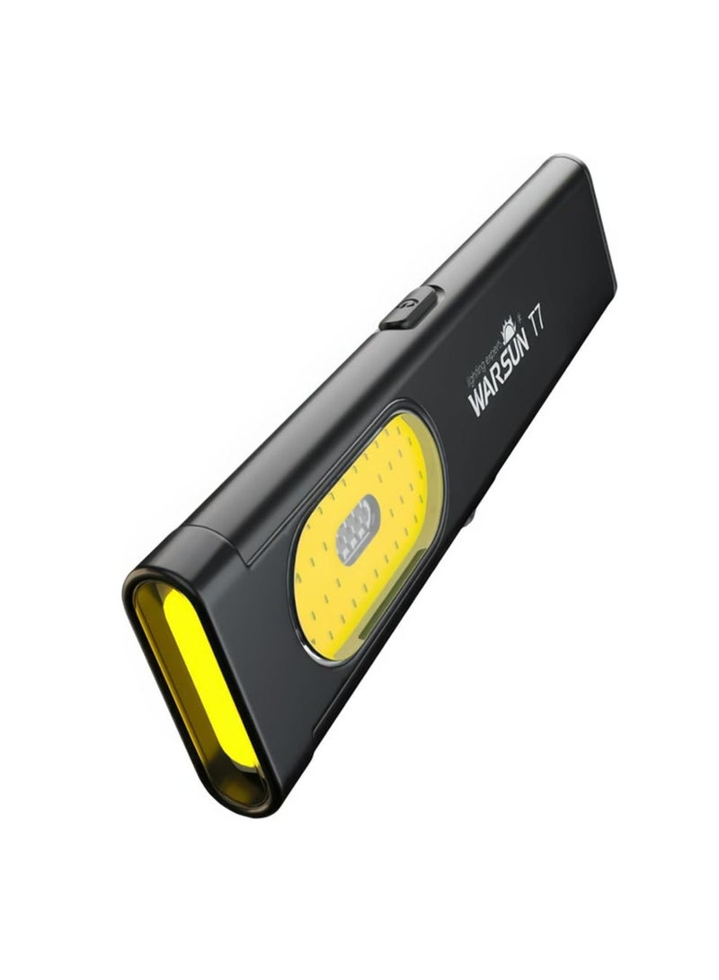 وارسون مصباح LED جيب متعدد الوضعيات مضغوط - 675 شمعة، شحن عبر USB-C، درجة تحمل IPX4، مزيج من المواد، نبض أحمر/أزرق، مناسب للحمل اليومي والسفر.  - Image 1