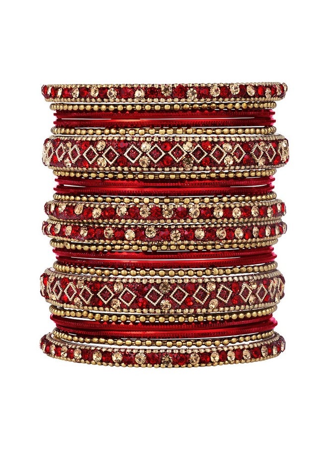 Ethnic Colorful Metal Bangles Chudha Set Stone Studded Bangle Set Indian Wedding Wear Fashion Jewelry For Women & Girls - pzsku/Z1C8CC0311998EB709794Z/45/_/1714989529/b1ce76a7-b092-4efd-93c9-43168a5a088b