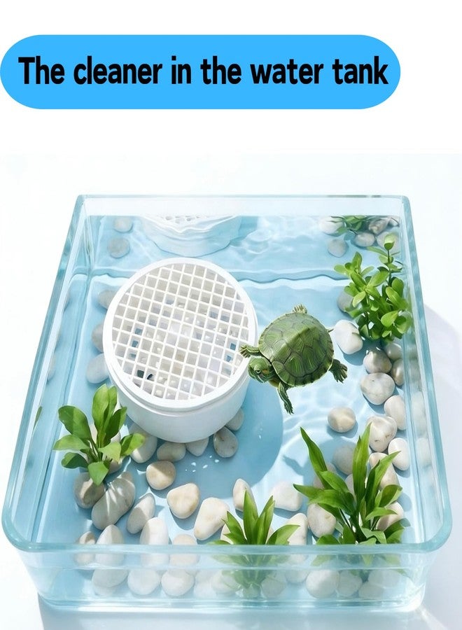TTMIMIK Turtle Tank Poop Collector, Easy-Clean Aquarium Waste Collector, Reusable Debris Cleaning Tool Plastic Aquarium Maintenance Tool (Small) - Image 4