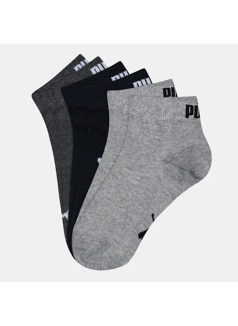 PUMA Kids' BTW Quarter Socks (3 Pack)