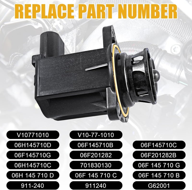 JDMSPEED New Turbo Turbocharger Cut Off Bypass Valve 06H145710D Replacement For Audi A4 VW Passat - Image 2