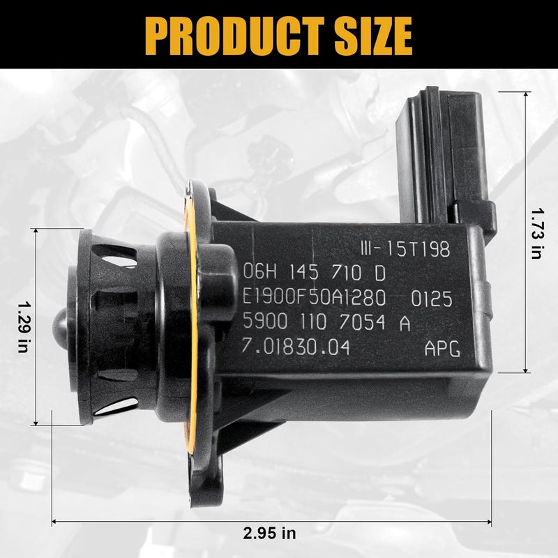 JDMSPEED New Turbo Turbocharger Cut Off Bypass Valve 06H145710D Replacement For Audi A4 VW Passat - Image 4