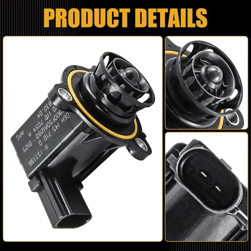 JDMSPEED New Turbo Turbocharger Cut Off Bypass Valve 06H145710D Replacement For Audi A4 VW Passat - Image 5