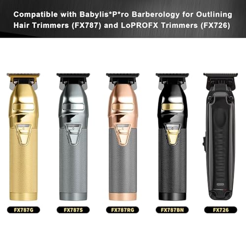COSYONALL Trimmer Replacement Blade for Babyliss Pro All FX787 & FX726 Hair Trimmers,DLC 2.0 Clipper Replacement Blades Compatible with BaByliss Barberology Trimmer Blades,Gold - Image 3