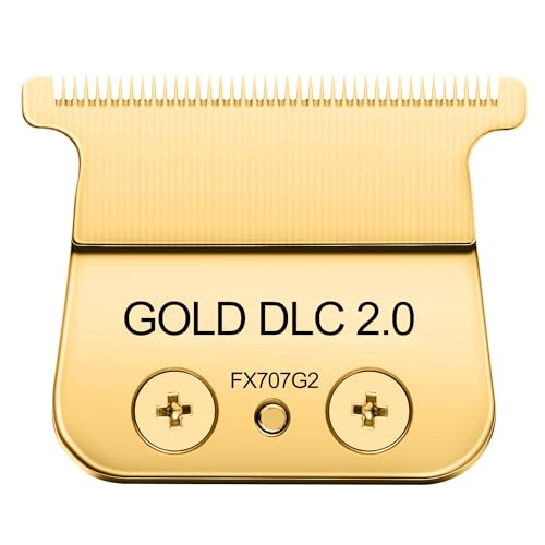 COSYONALL Trimmer Replacement Blade for Babyliss Pro All FX787 & FX726 Hair Trimmers,DLC 2.0 Clipper Replacement Blades Compatible with BaByliss Barberology Trimmer Blades,Gold - Image 1